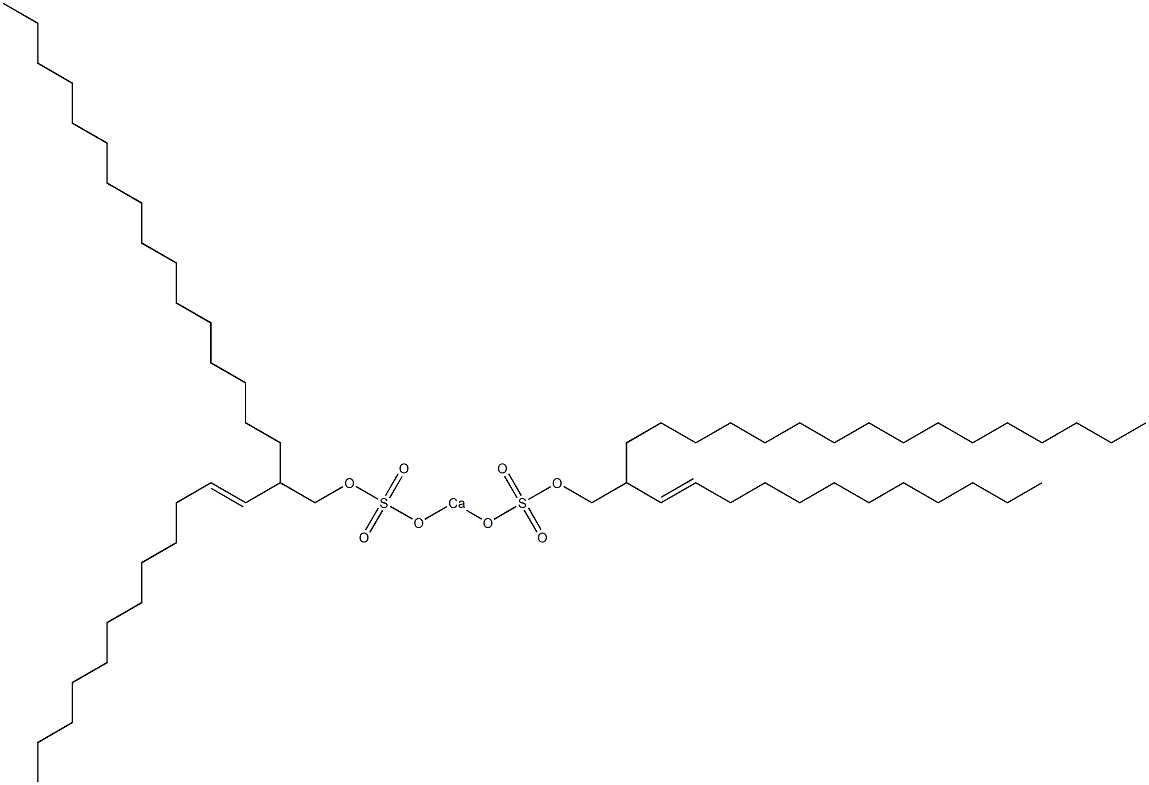 Bis[2-(1-dodecenyl)octadecyloxysulfonyloxy]calcium Struktur