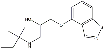 1-(1,2-Benzisothiazol-4-yloxy)-3-(tert-pentylamino)-2-propanol Struktur