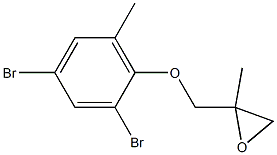 2,4-Dibromo-6-methylphenyl 2-methylglycidyl ether Struktur