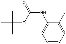 N-(2-Methylphenyl)carbamic acid tert-butyl ester Struktur