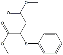 2-(Phenylthio)butanedioic acid dimethyl ester Struktur