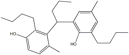 3,6'-Butylidenebis(2-butyl-4-methylphenol) Struktur