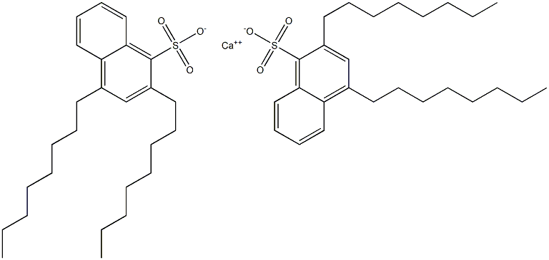 Bis(2,4-dioctyl-1-naphthalenesulfonic acid)calcium salt Struktur