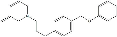 N-[3-[p-(Phenoxymethyl)phenyl]propyl]-N,N-diallylamine Struktur