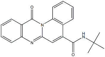 N-tert-Butyl-12-oxo-12H-quino[2,1-b]quinazoline-5-carboxamide Struktur