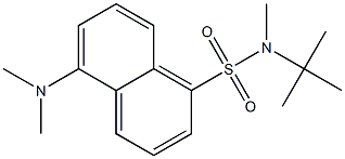 5-Dimethylamino-N-methyl-N-tert-butyl-1-naphthalenesulfonamide Struktur