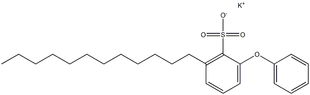 2-Phenoxy-6-dodecylbenzenesulfonic acid potassium salt Struktur