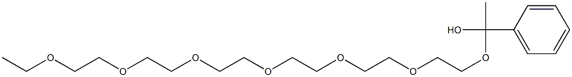 2-Phenyl-2-methyl-1,3,6,9,12,15,18,21-octaoxatricosane Struktur