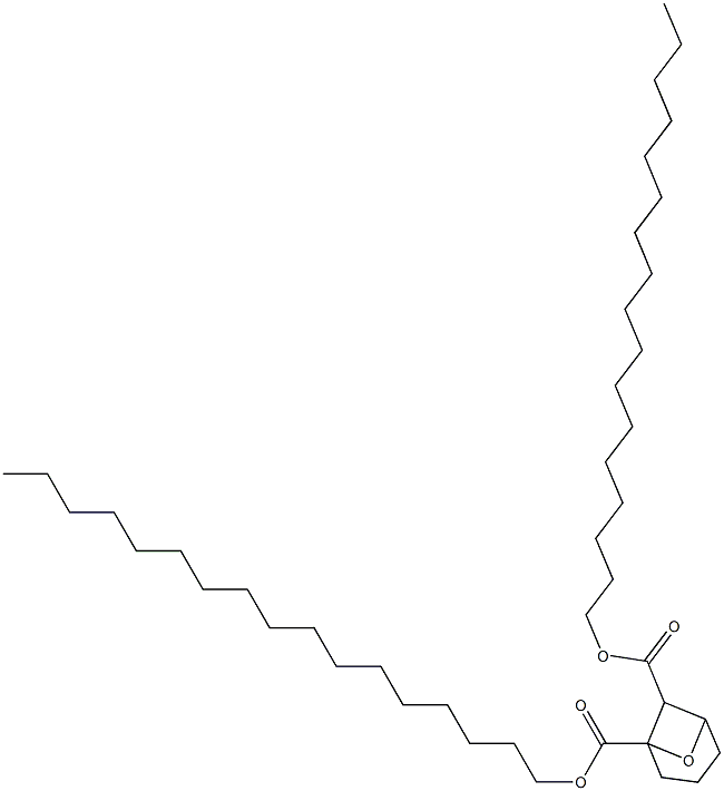 7-Oxabicyclo[3.1.1]heptane-1,6-dicarboxylic acid diheptadecyl ester Struktur