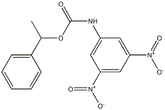 N-(3,5-Dinitrophenyl)carbamic acid 1-phenylethyl ester Struktur