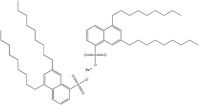 Bis(5,7-dinonyl-1-naphthalenesulfonic acid)barium salt Struktur