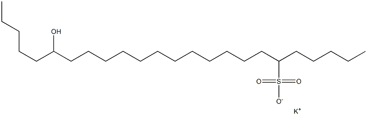 19-Hydroxytetracosane-6-sulfonic acid potassium salt Struktur