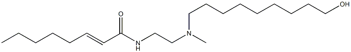 N-[2-[N-(9-Hydroxynonyl)-N-methylamino]ethyl]-2-octenamide Struktur