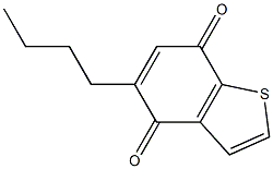 5-Butyl-4,7-dihydrobenzo[b]thiophene-4,7-dione Struktur