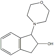 2,3-Dihydro-1-(4-morpholinyl)-1H-inden-2-ol Struktur