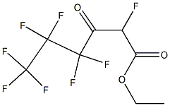 2,4,4,5,5,6,6,6-Octafluoro-3-oxohexanoic acid ethyl ester Struktur