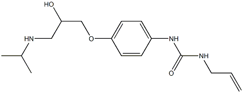 1-(2-Propenyl)-3-[4-[2-hydroxy-3-[isopropylamino]propoxy]phenyl]urea Struktur