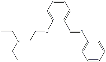 N-[o-[2-(Diethylamino)ethoxy]benzylidene]aniline Struktur