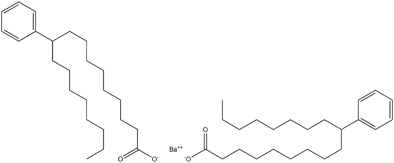 Bis(10-phenylstearic acid)barium salt Struktur