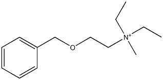 N,N-Diethyl-2-benzoxy-N-methylethanaminium Struktur