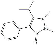 1,2-Dimethyl-5-isopropyl-4-phenyl-1H-pyrazol-3(2H)-one Struktur