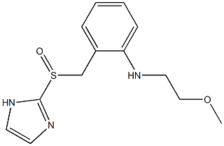 N-(2-Methoxyethyl)-2-[(1H-imidazol-2-yl)sulfinylmethyl]benzenamine Struktur