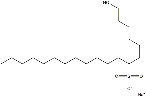 1-Hydroxynonadecane-7-sulfonic acid sodium salt Struktur