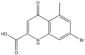 7-Bromo-5-methyl-1,4-dihydro-4-oxoquinoline-2-carboxylic acid Struktur