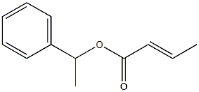 2-Butenoic acid 1-phenylethyl ester Structure