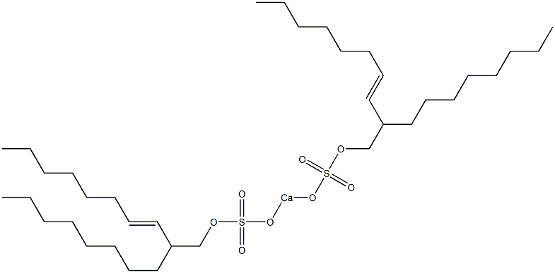 Bis(2-octyl-3-decenyloxysulfonyloxy)calcium Struktur