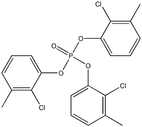 Phosphoric acid tris(2-chloro-3-methylphenyl) ester Struktur