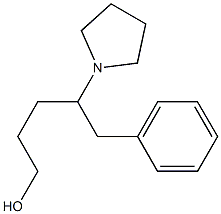 1-Phenyl-2-(pyrrolidin-1-yl)pentan-5-ol Struktur