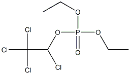 Phosphoric acid 1,2,2,2-tetrachloroethyldiethyl ester Struktur