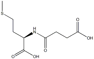 (R)-2-[(3-Carboxy-1-oxopropyl)amino]-4-(methylthio)butanoic acid Struktur