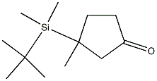 3-[Dimethyl(tert-butyl)silyl]-3-methylcyclopentan-1-one Struktur