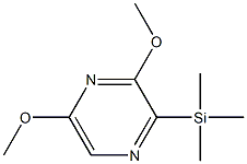 2,6-Dimethoxy-3-(trimethylsilyl)pyrazine Struktur