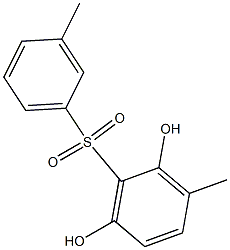 2,6-Dihydroxy-3,3'-dimethyl[sulfonylbisbenzene] Struktur