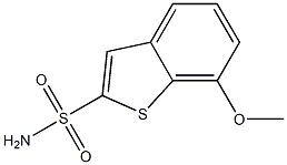 7-Methoxybenzo[b]thiophene-2-sulfonamide Struktur