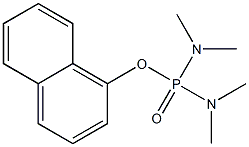 Di(dimethylamino)phosphinic acid (1-naphtyl) ester Struktur