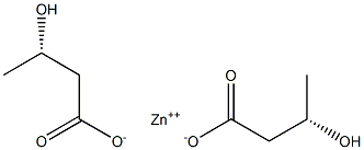 Bis[[S,(+)]-3-hydroxybutyric acid] zinc salt Struktur