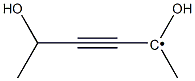 2,5-Dihydroxy-3-hexyn-2-ylradical Struktur