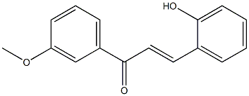 (E)-3-(2-Hydroxyphenyl)-1-(3-methoxyphenyl)-2-propen-1-one Struktur