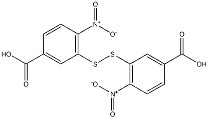 5,5'-Dithiobis(4-nitrobenzoic acid) Struktur