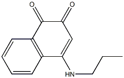 4-(Propylamino)naphthalene-1,2-dione Struktur