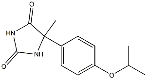 5-[p-(Isopropyloxy)phenyl]-5-methylhydantoin Struktur