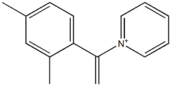 1-[1-(2,4-Dimethylphenyl)ethenyl]pyridinium Struktur