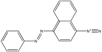 4-(Phenylazo)-1-naphthalenediazonium Struktur