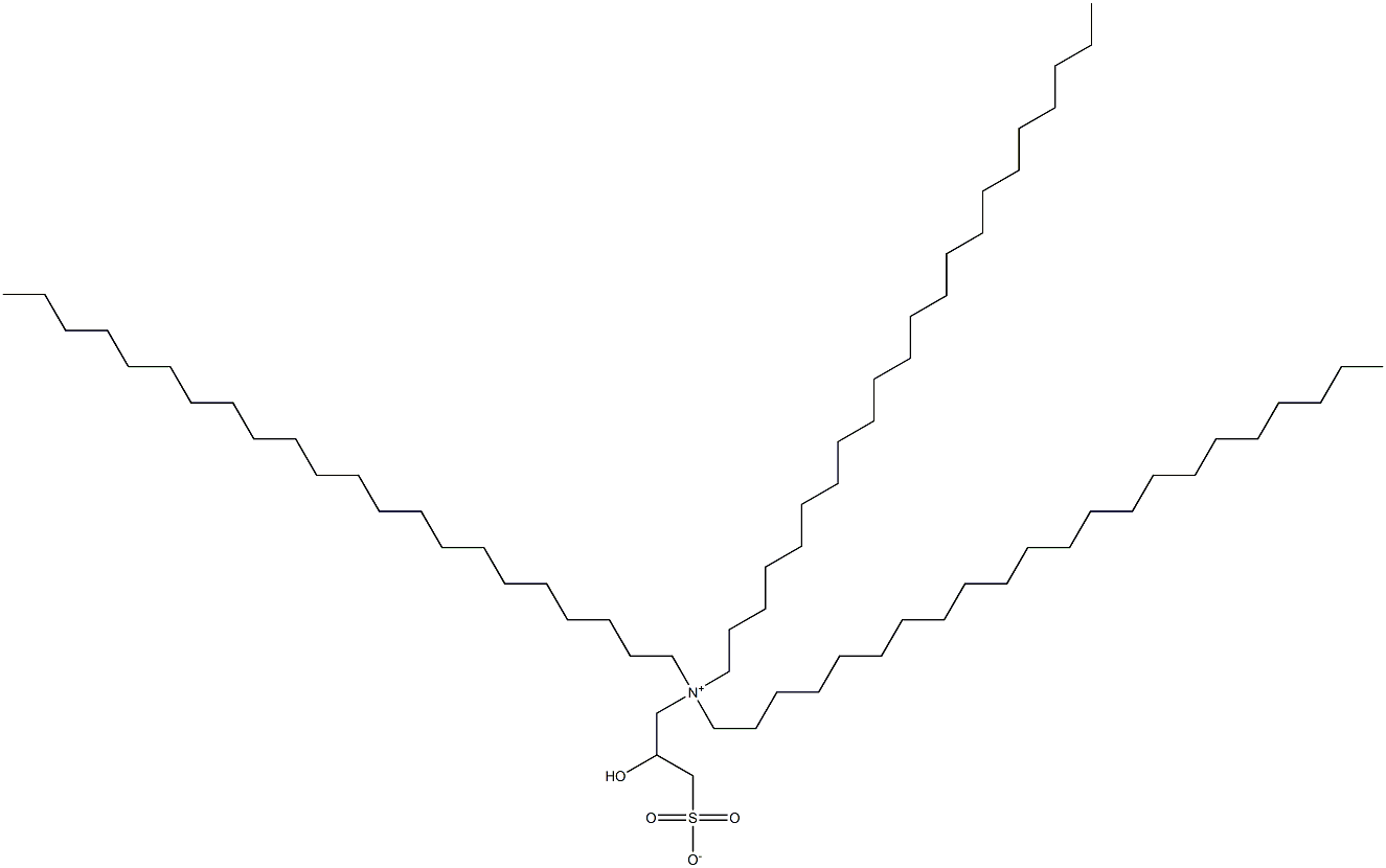 N,N-Didocosyl-N-(2-hydroxy-3-sulfonatopropyl)-1-docosanaminium Struktur