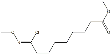 9-(Methoxyimino)-9-chlorononanoic acid methyl ester Struktur