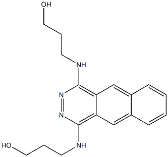 1,4-Bis(3-hydroxypropylamino)benzo[g]phthalazine Struktur